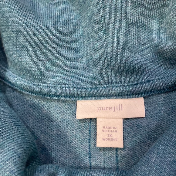 Pure J Jill turtleneck drop shoulder oversize top size 2X - Picture 3 of 9